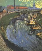 Vincent Van Gogh The Roubine du Roi Canal wtih Washerwomen (nn04) oil